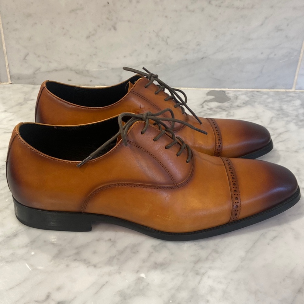 ALIPASINM Men's Dress Shoes Formal Oxford Leather Wingtip Lace Up Shoes for Men